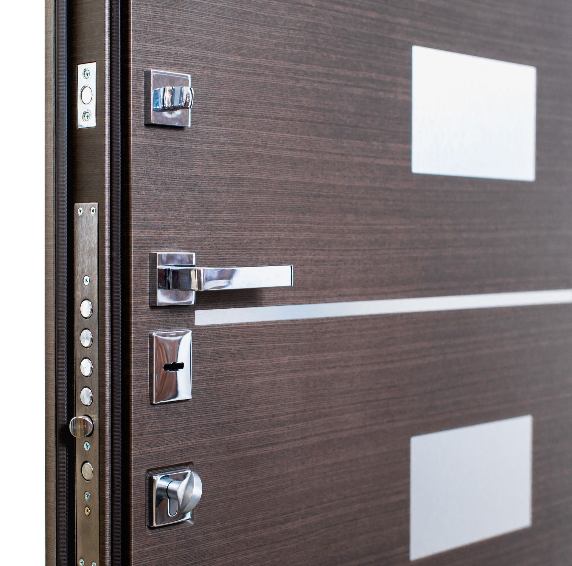 Porte blindée métallique contemporaine