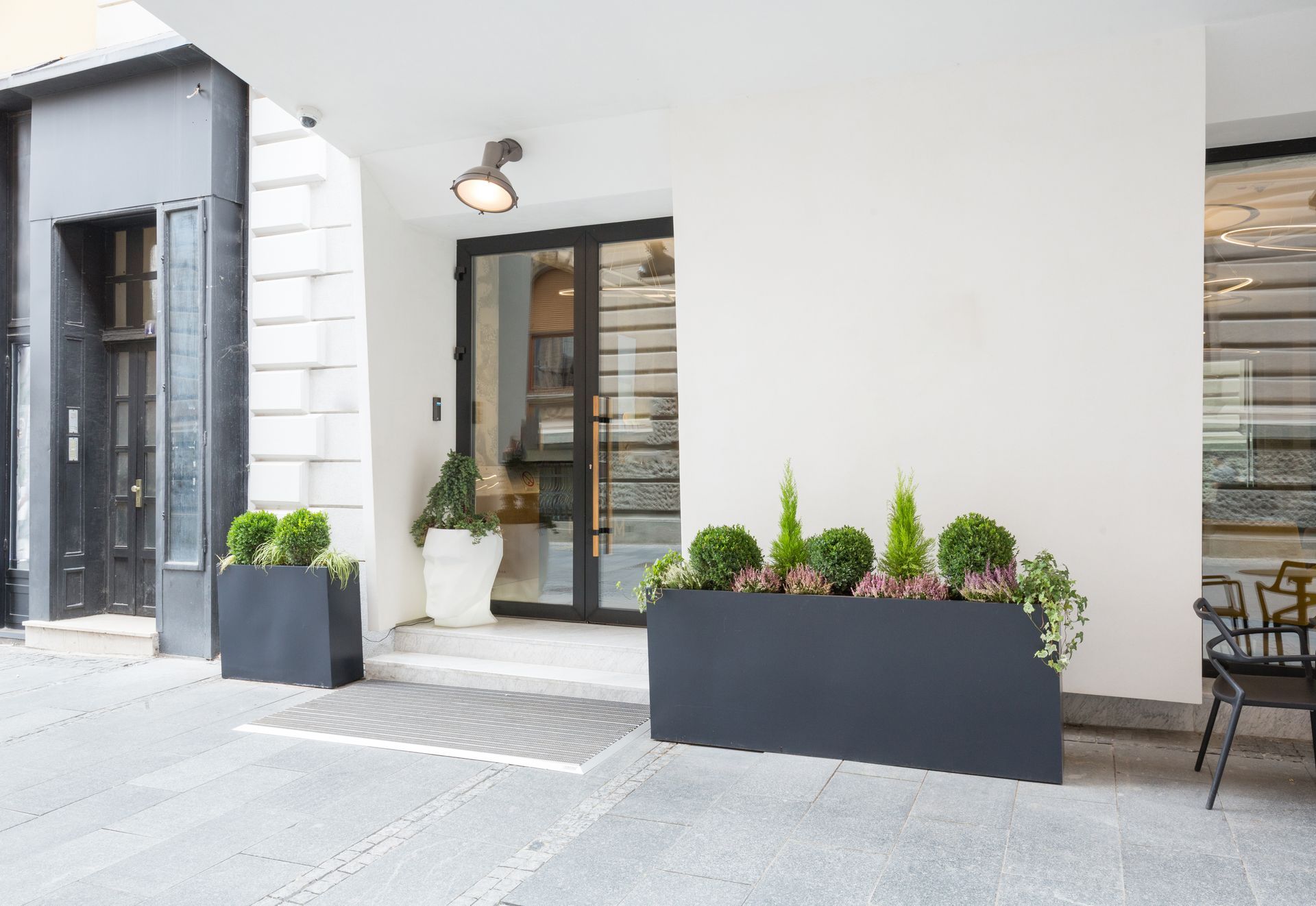 Porte vitrée d'une belle maison