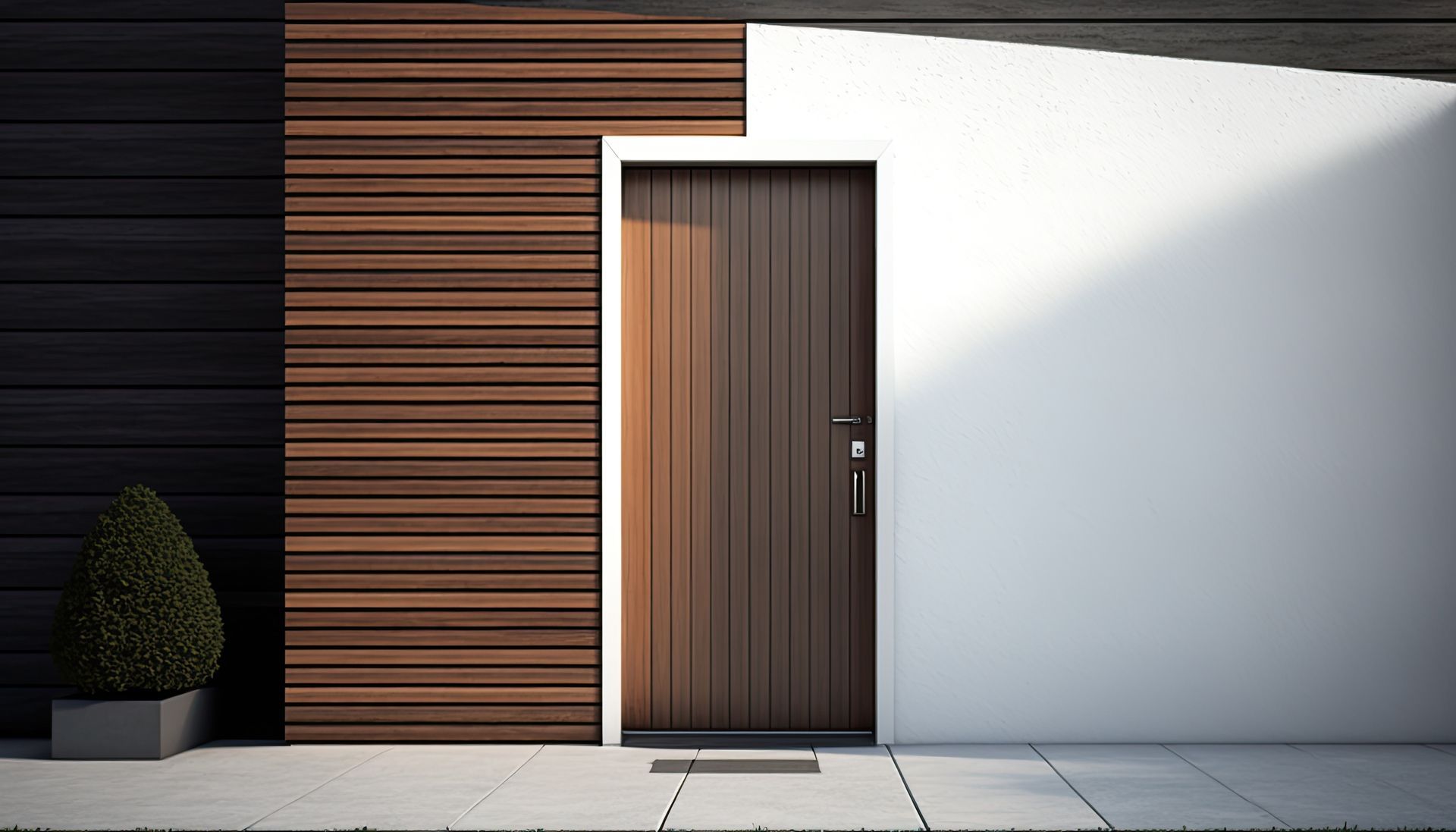 Porte en bois design