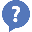 Pictogramme de bulle d'interrogation.