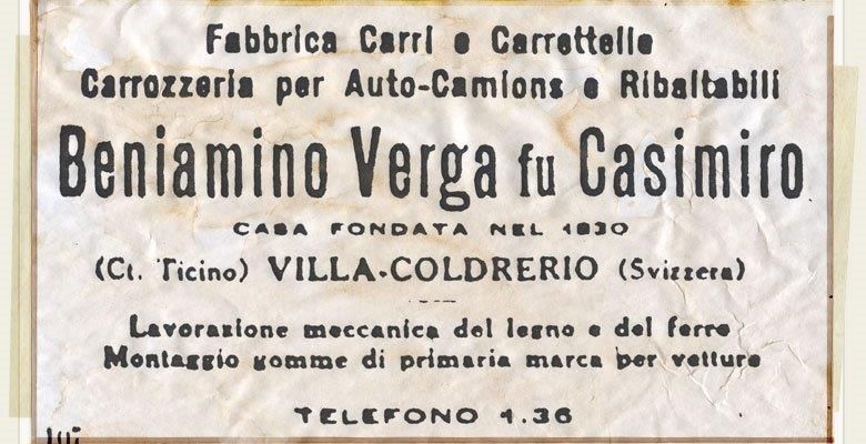 Carri e carrettelle Beniamino Verga - Carrozzeria Verga