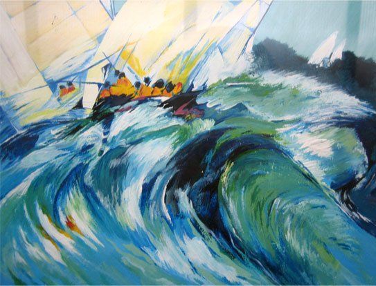 Vagues - peinture