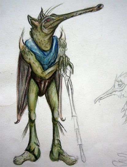 Dessin fantastique - crayon de couleur