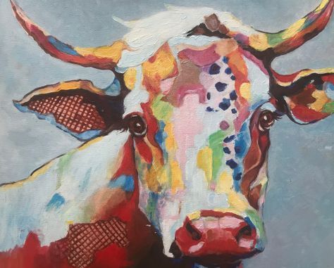 Une vache colorées