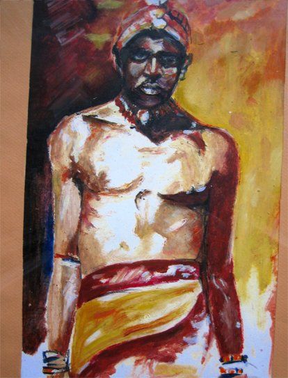 Dessin d'homme - peinture