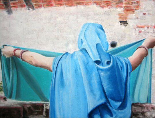 Etude d'après photo - craie