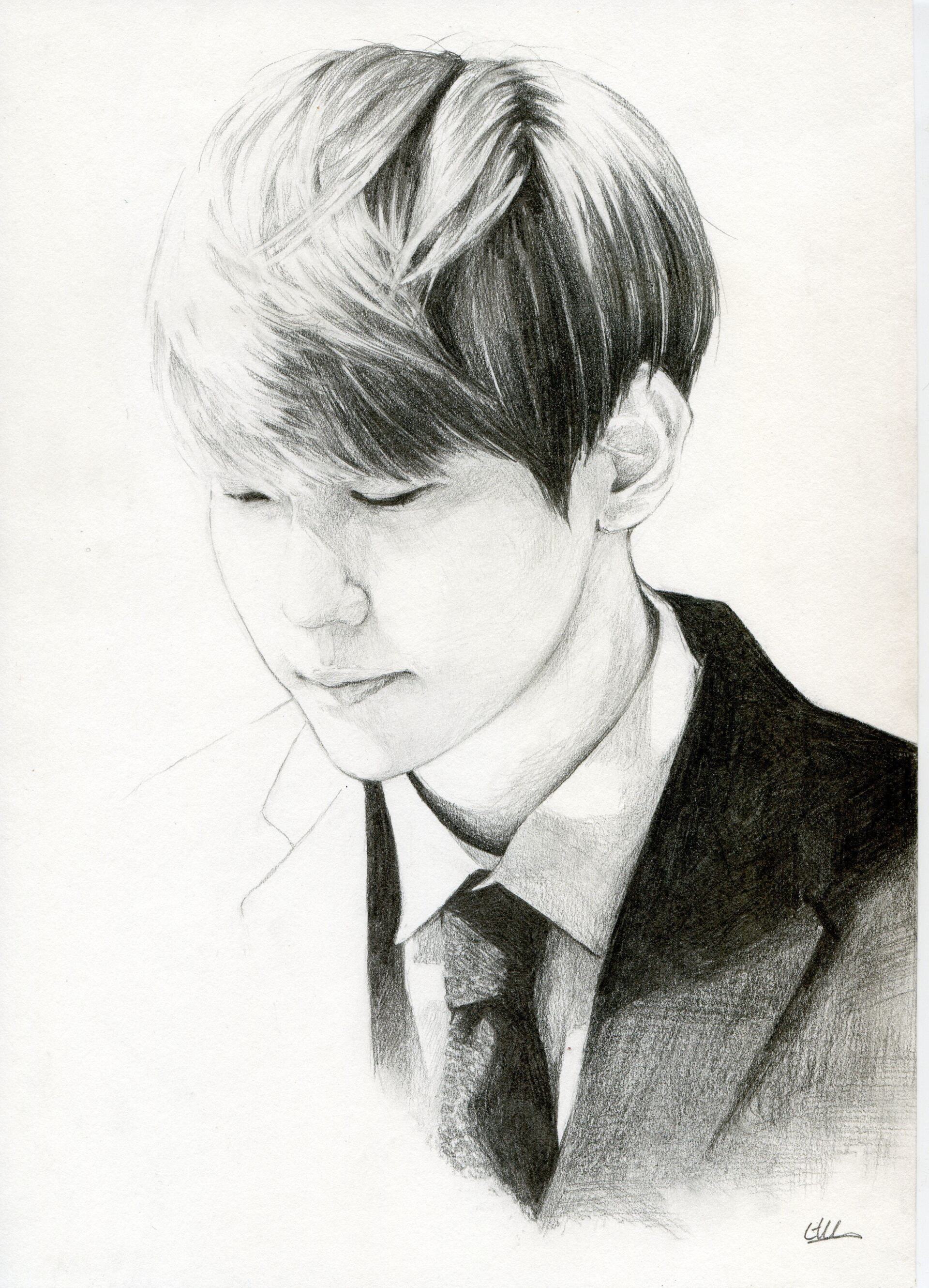 Un portrait d'homme dessiné