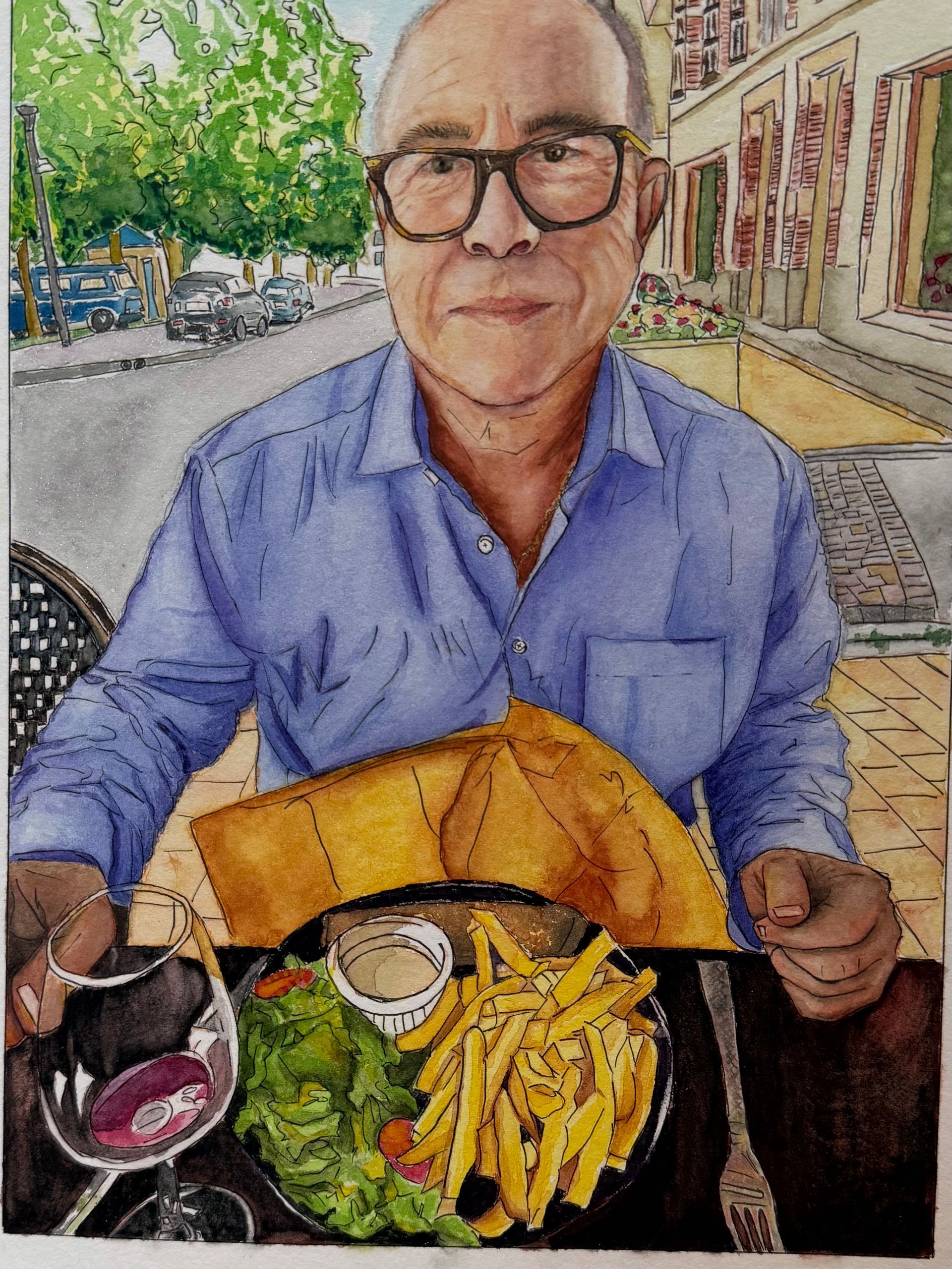 portrait de  et pour papa 
