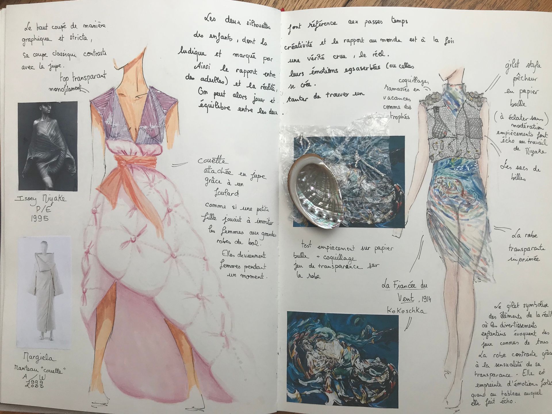 Un cahier de croquis