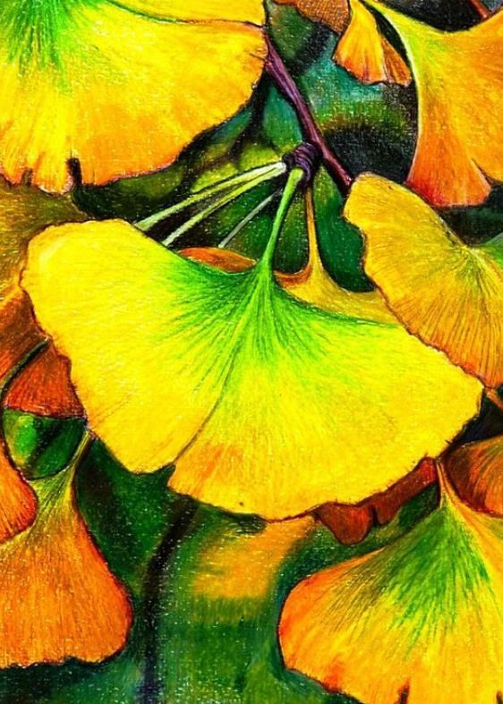 Une peinture à l'aquarelle de fleurs jaunes