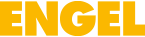 Le mot engel est écrit en lettres jaunes sur fond blanc