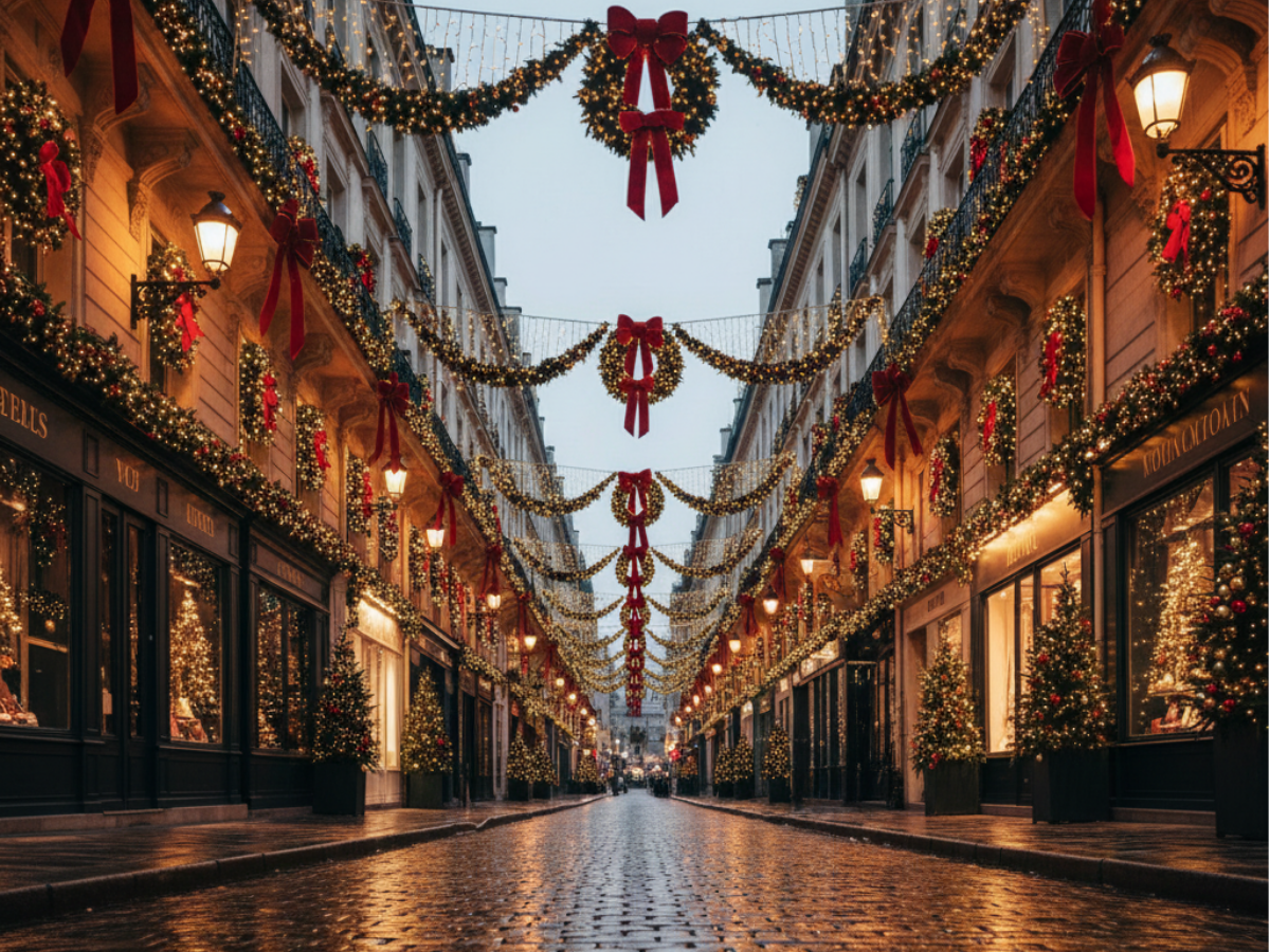 Paris during Christmas