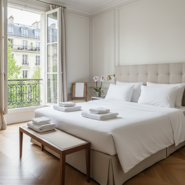 Desk with map, computer screen displaying map, coffee mug, succulent, and window view.