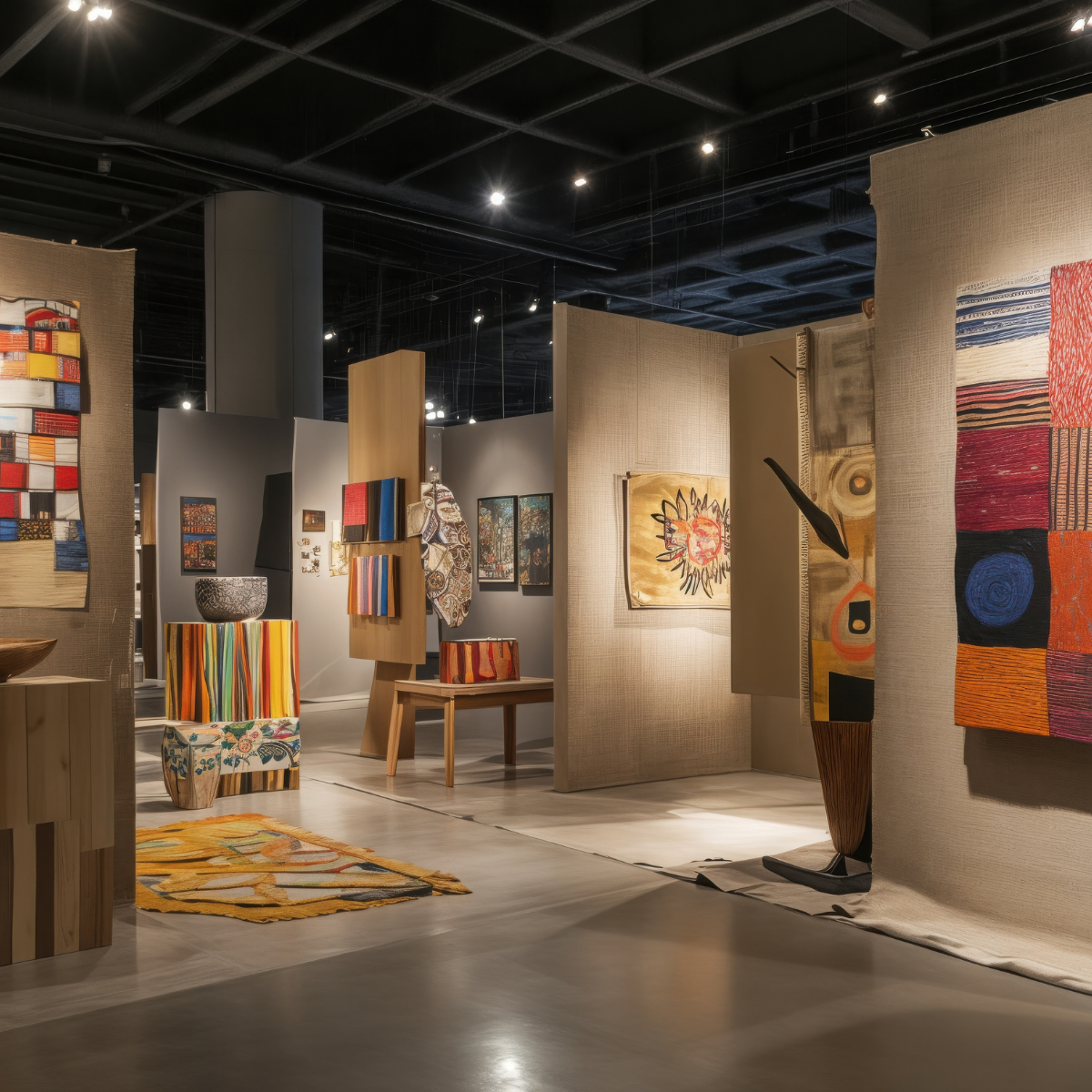 Woman wearing headset at desk with computer, Eiffel Tower art in background.