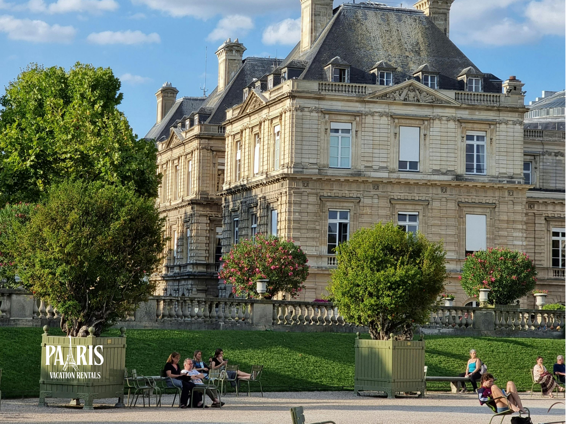 Elegant Parisian Architecture in Luxembourg Gardens