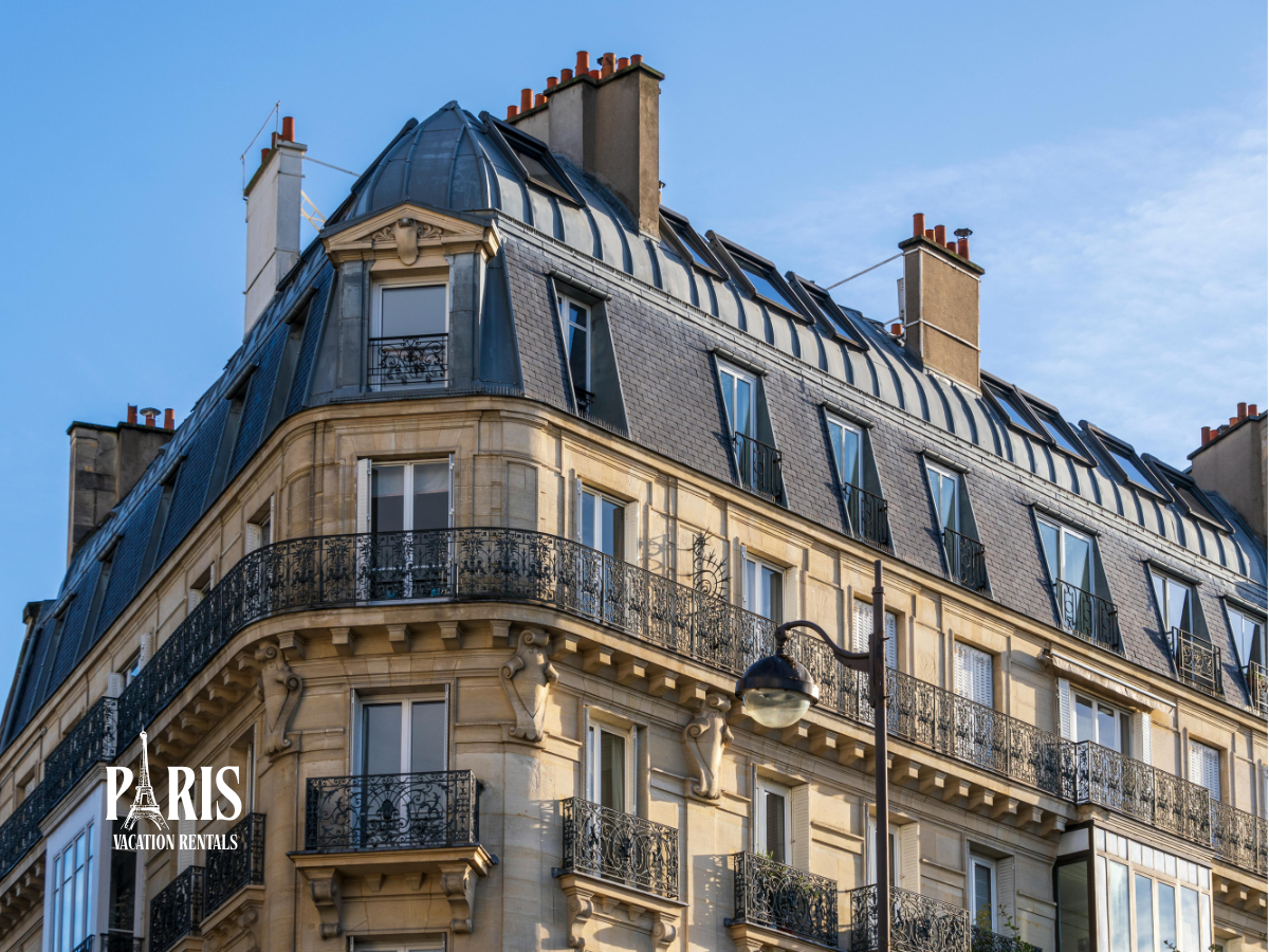 Classic Haussmann architecture Paris