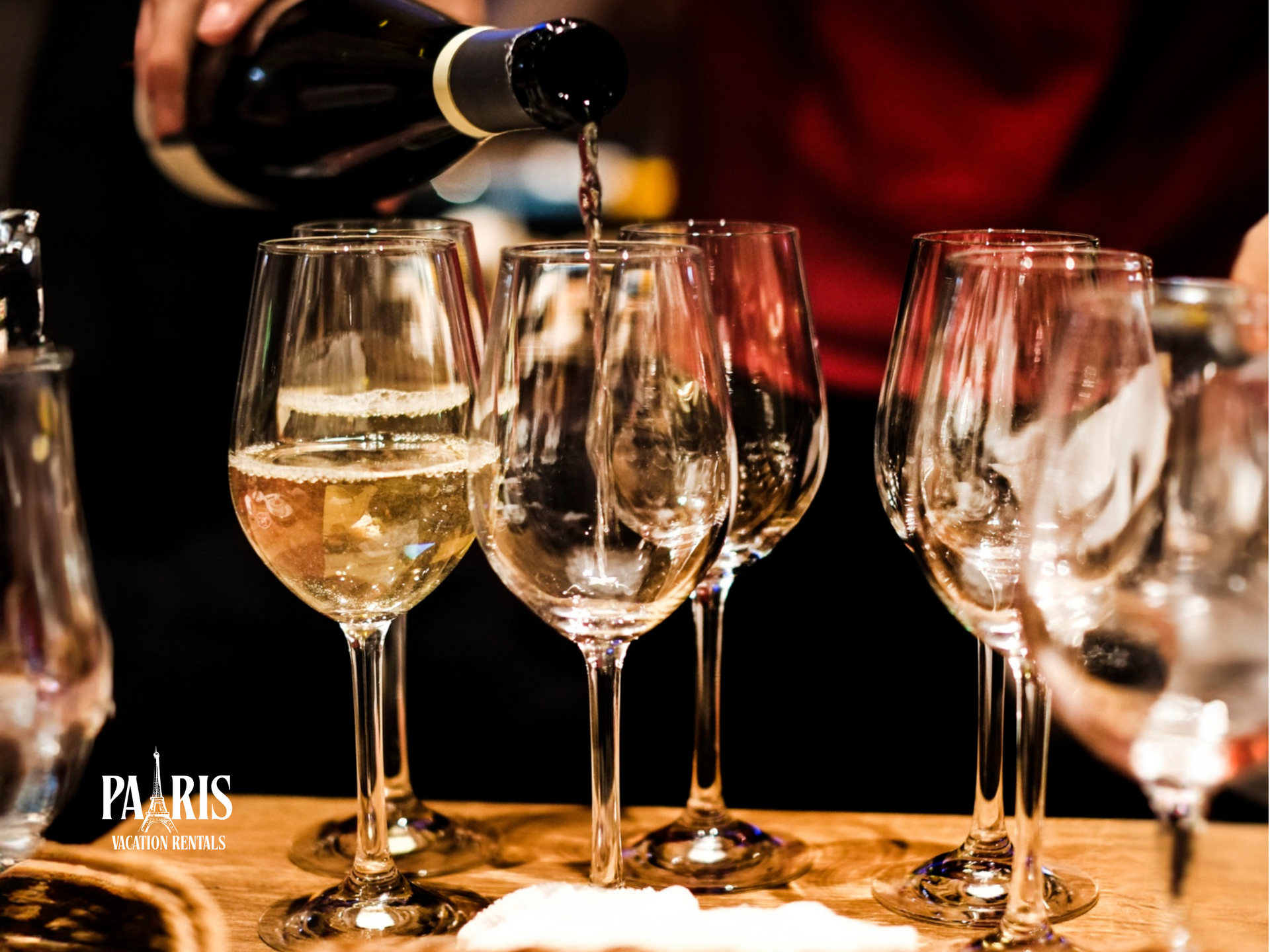Pouring Wine in a Parisian wine bar