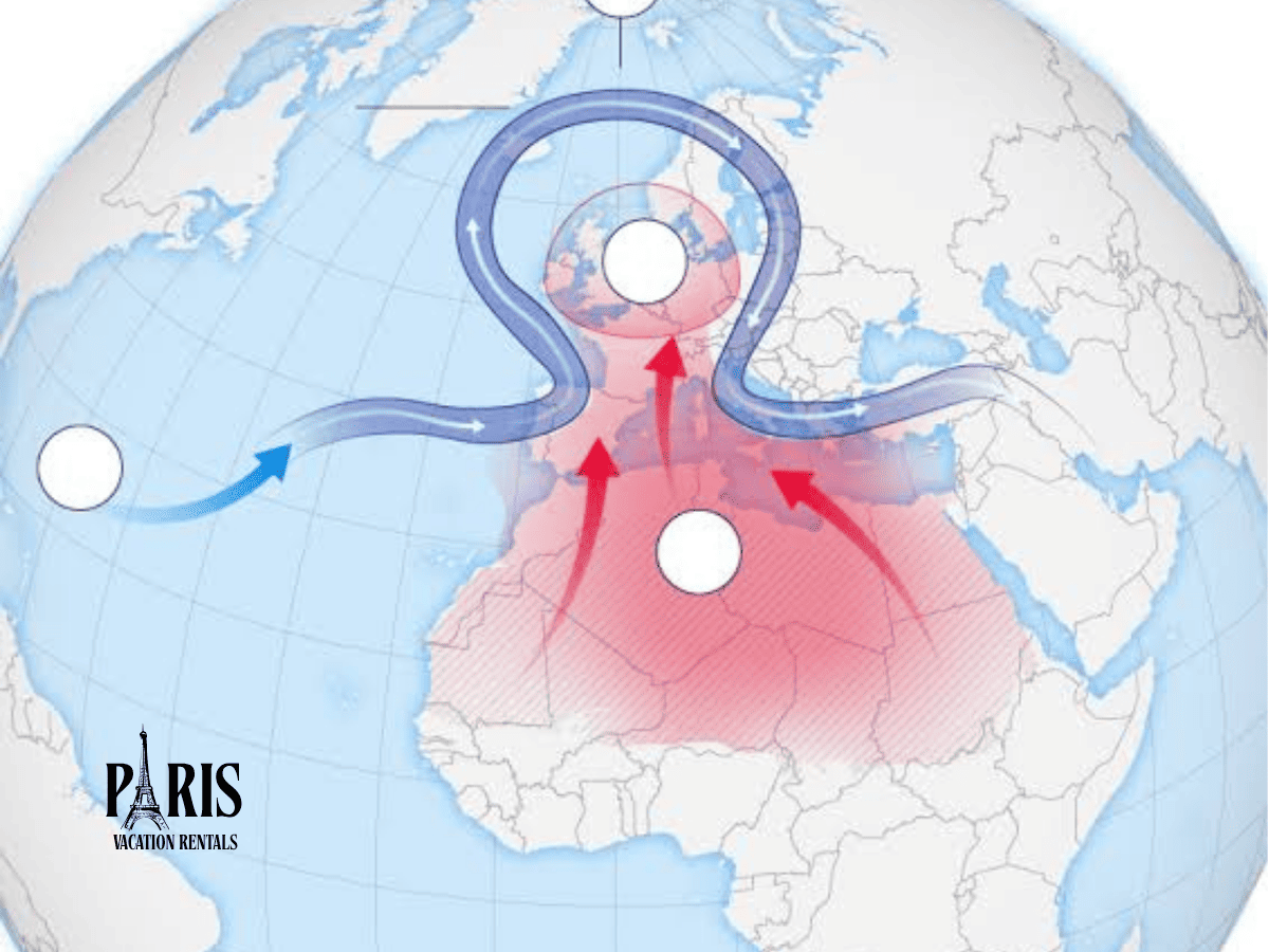 Omega Blocking Pattern Traps Hot Air Over Europe
