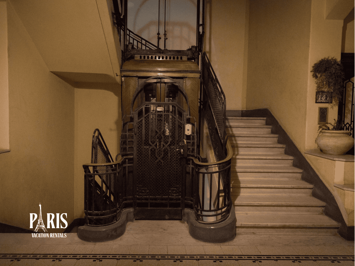 Small Elevators in Older Parisian Buildings