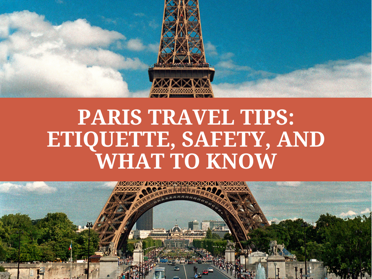 Eiffel Tower Under Blue Sky with text overlay 