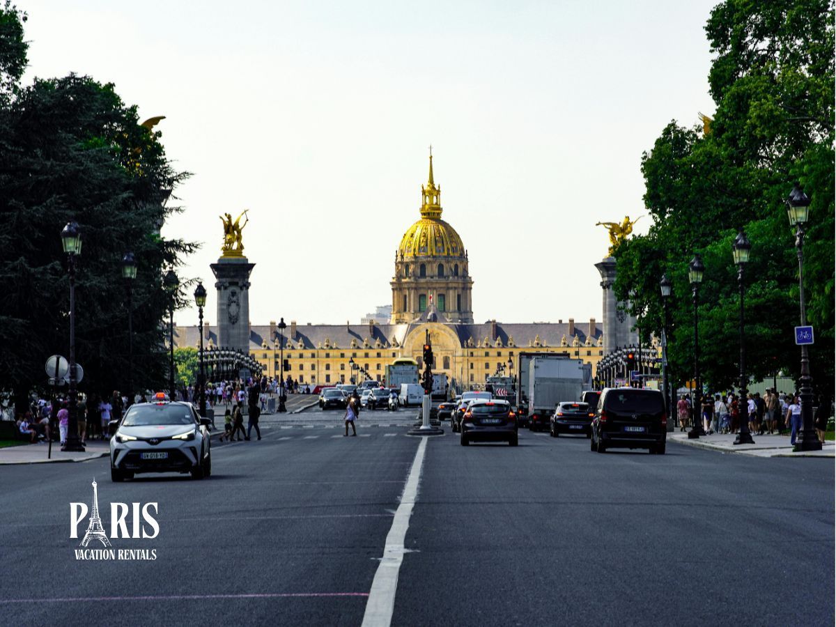 Busy Street View with Les Invalides, Paris