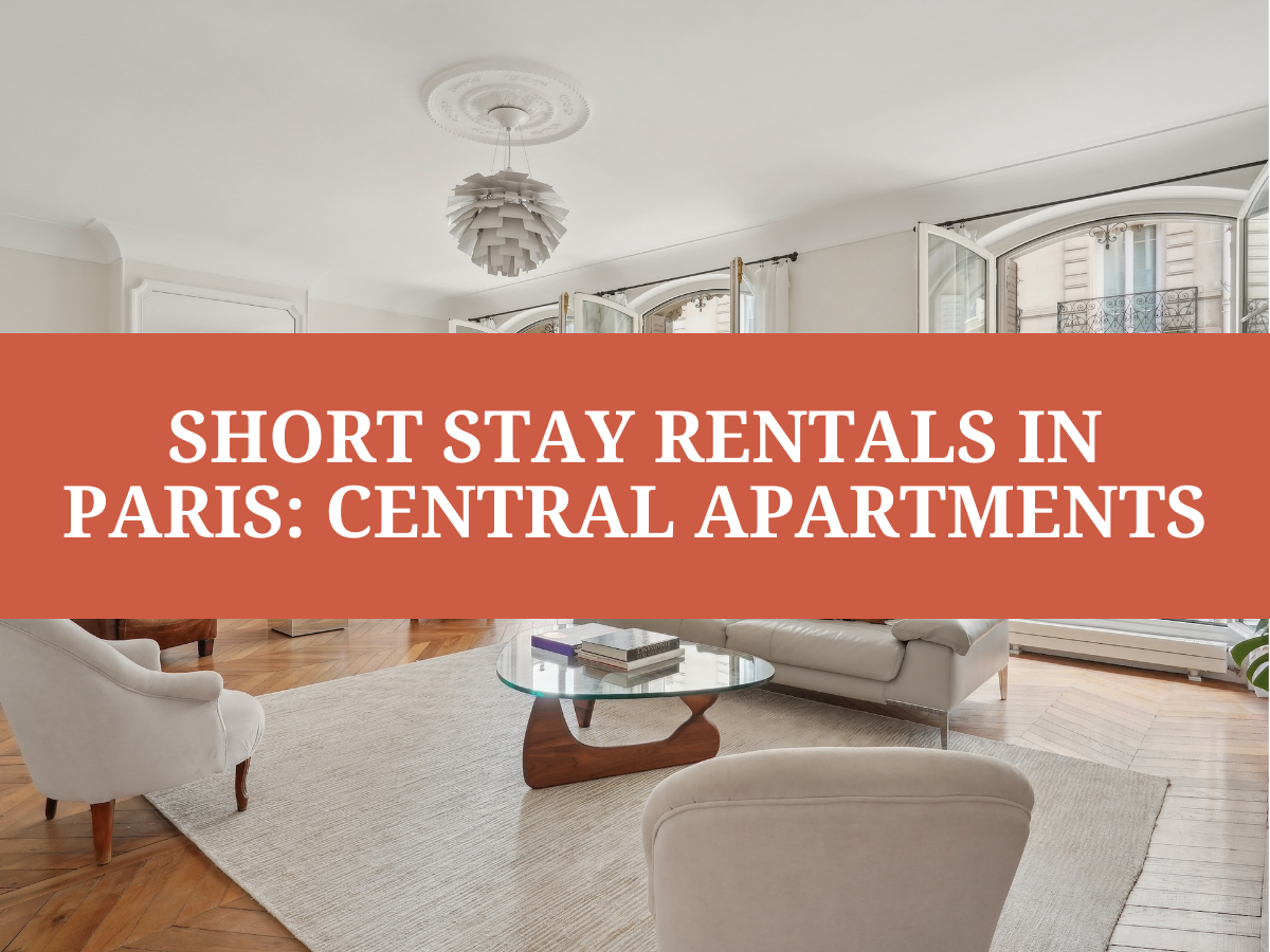 Paris Vacation Rental's apartment with text overlay 