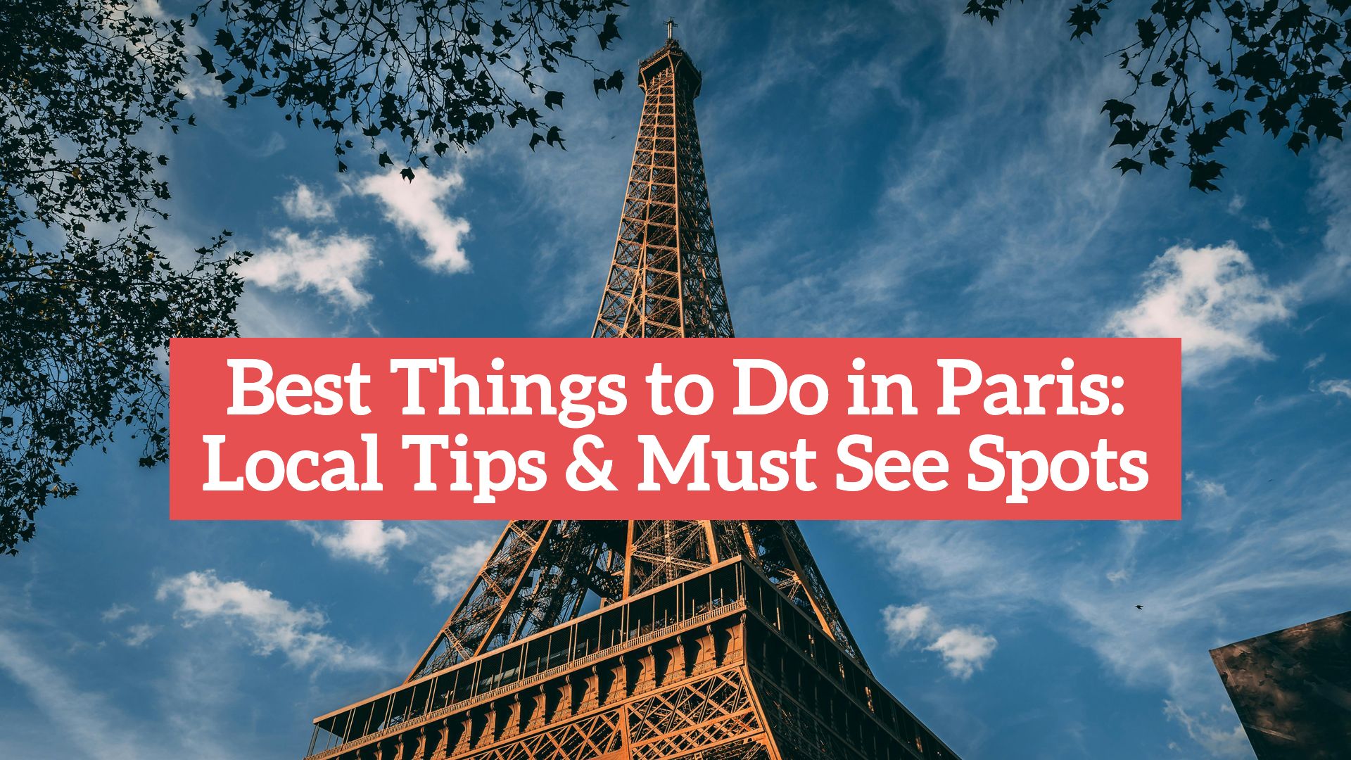 Eiffel Tower with text overlay 