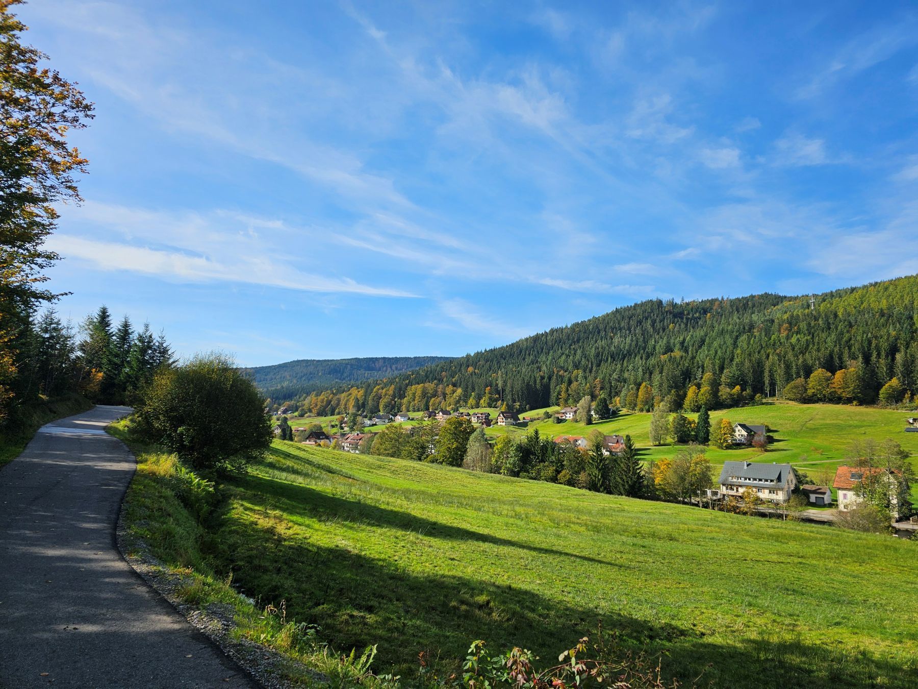 Wanderweg durch das Obertal bei Baiersbronn in Richtung Nationalpark Schwarzwald – Natur direkt ab der Ferienwohnung