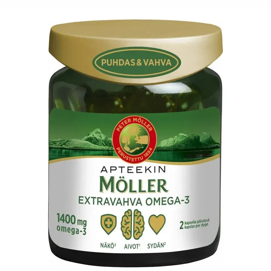 Apteekin Möller  Extravahva Omega-3 76 kaps.