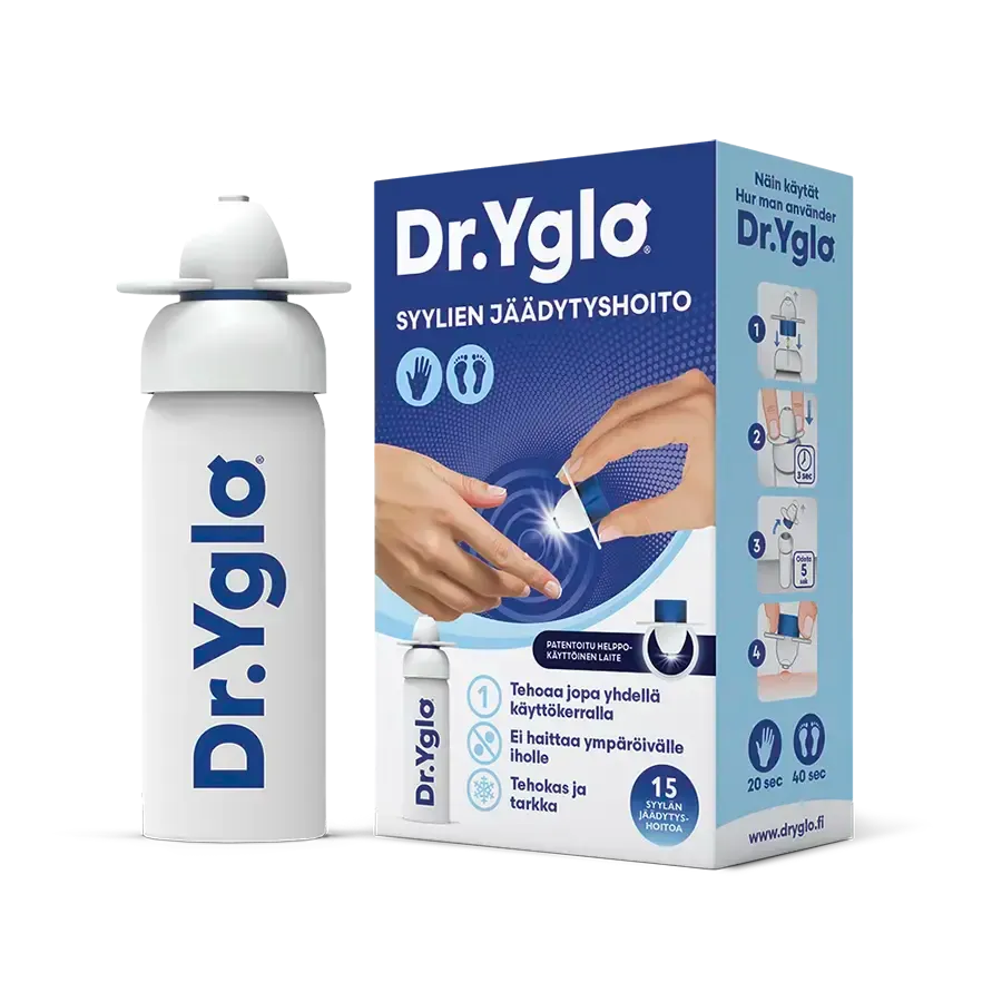 Dr. Yglo Syylien  jäädytyshoito / poistohappo 50 ml / 2 ml