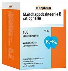 Maitohappobakteeri + B  100 kaps.
