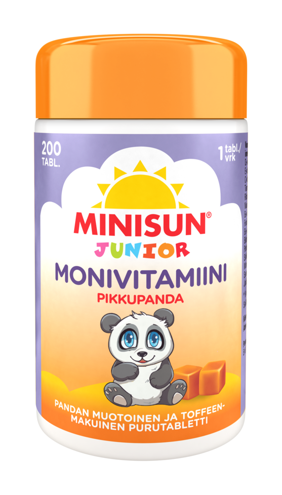 Minisun Monivitamiini Vahva/Extra Vahva/Tähti Junior/Pikkupanda 120/90/200 tabl.