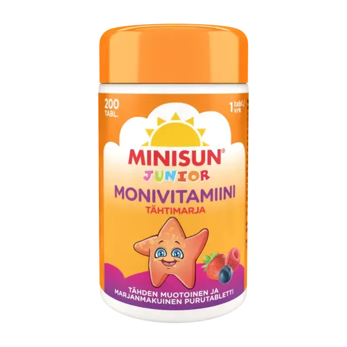 Minisun Monivitamiini Vahva/Extra Vahva/Tähti Junior/Pikkupanda 120/90/200 tabl.