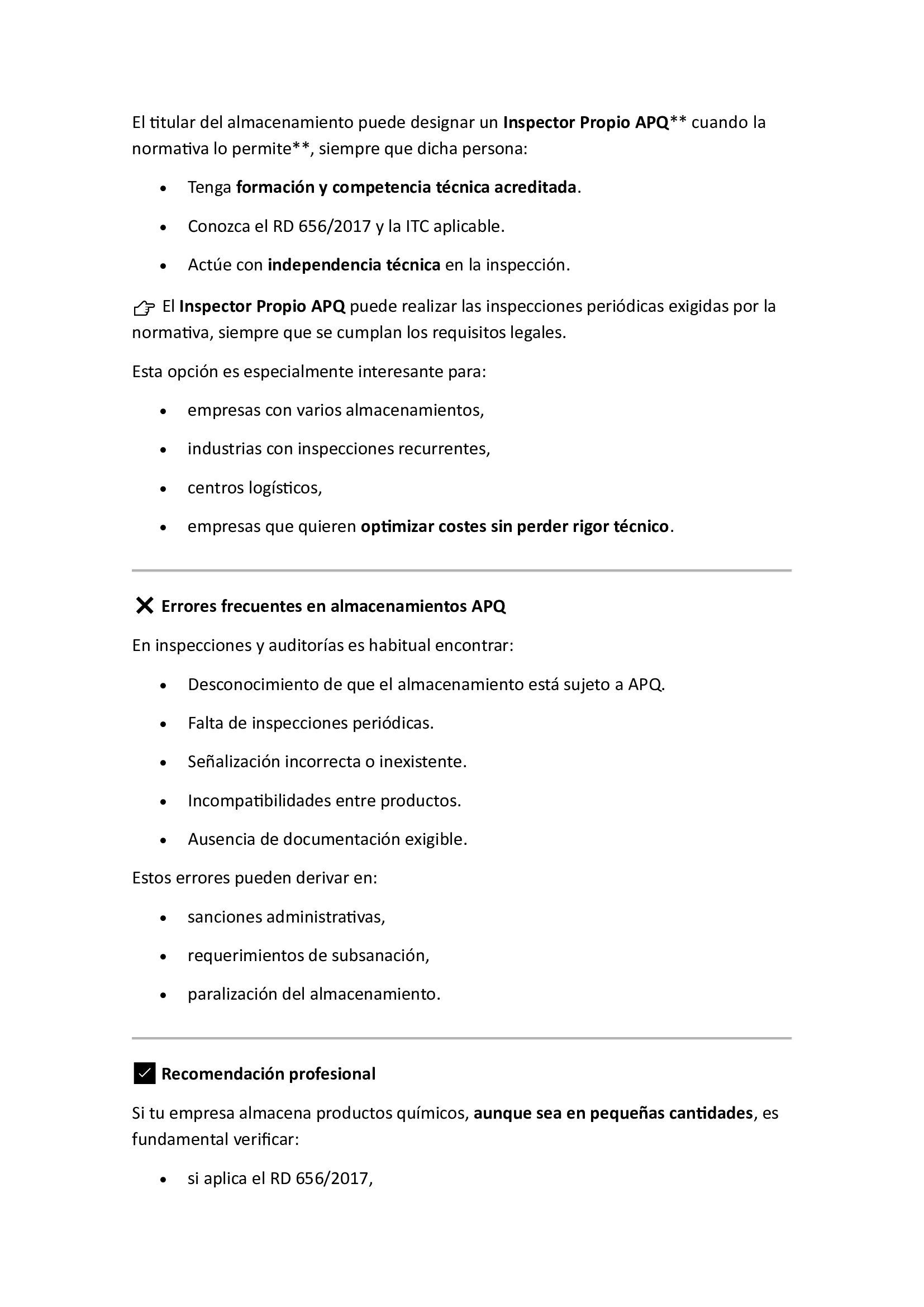 Documento de texto con viñetas. Contiene secciones sobre organización, comunicación y planificación; probablemente una guía.