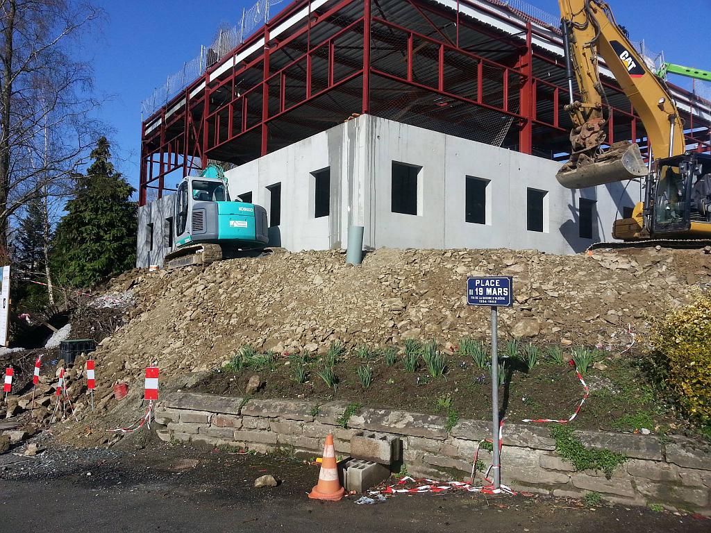 Construction d'un bâtiment surélevé