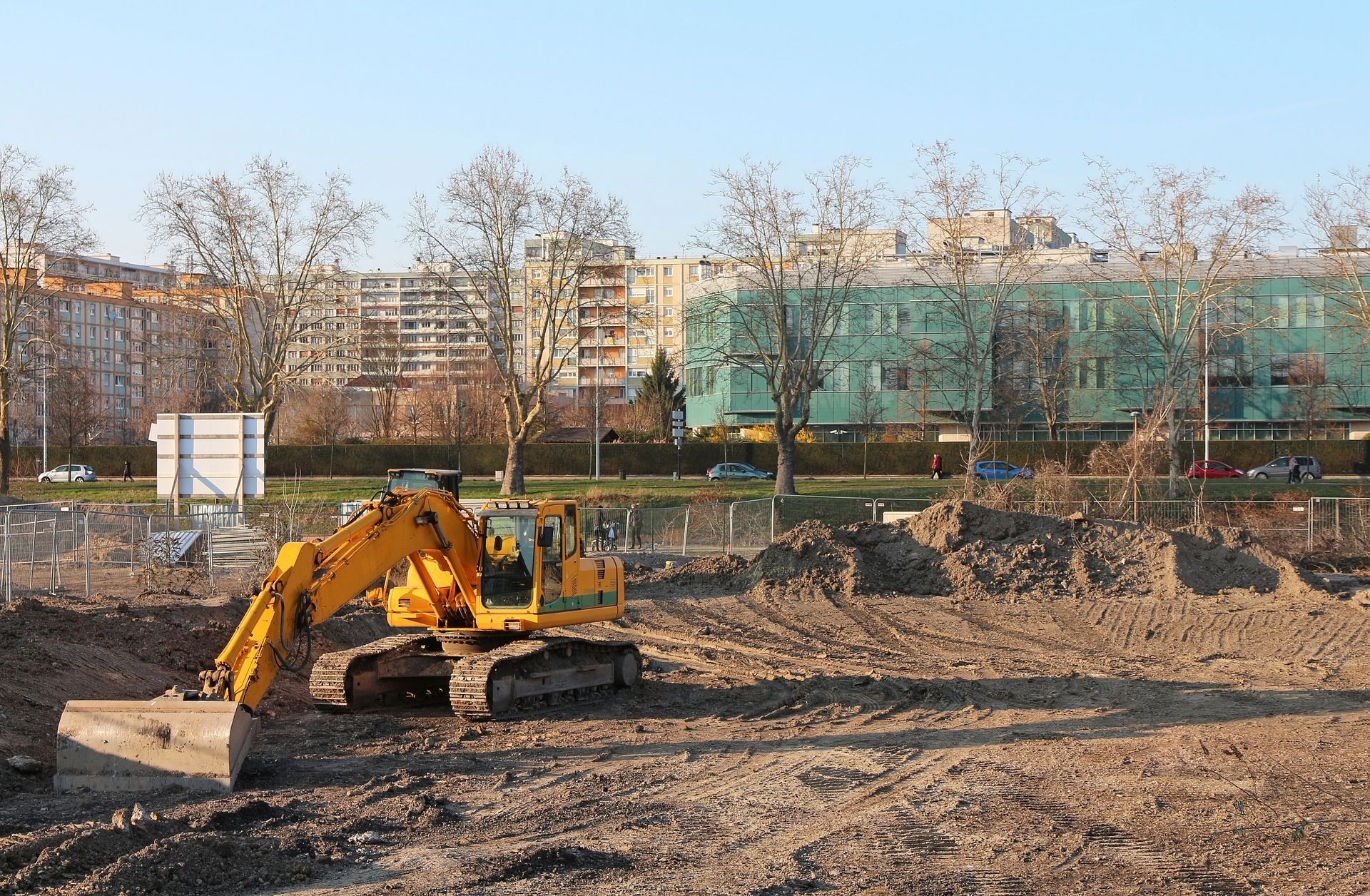 Terrassement en zone urbaine