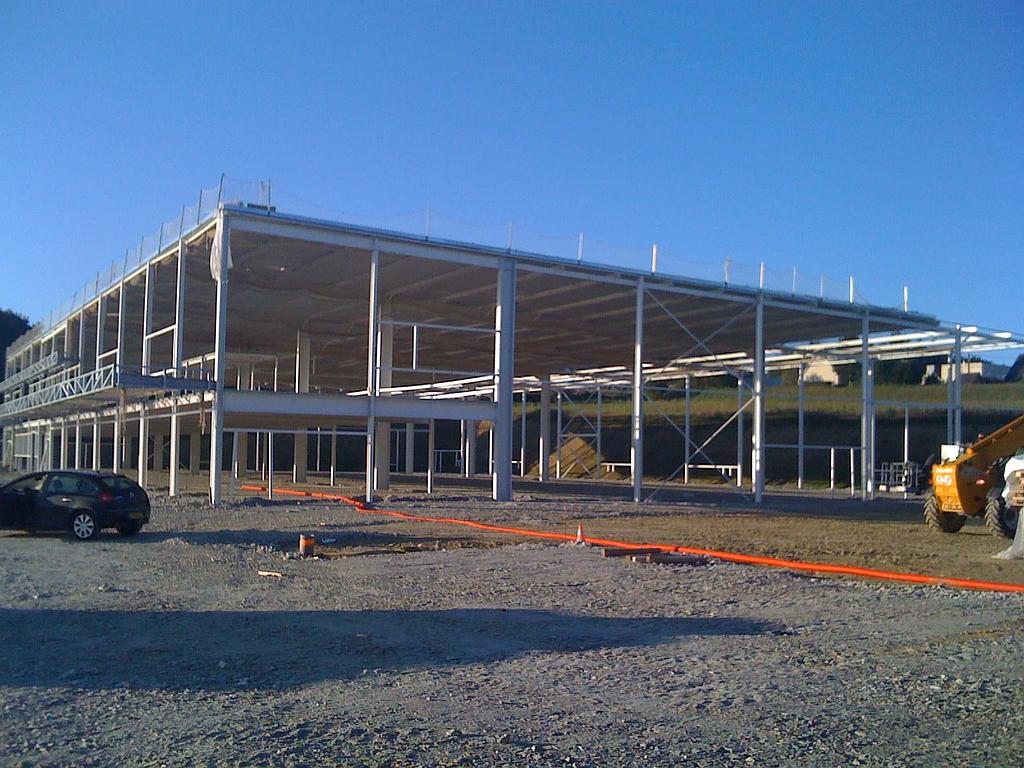 Construction d'un entrepôt industriel