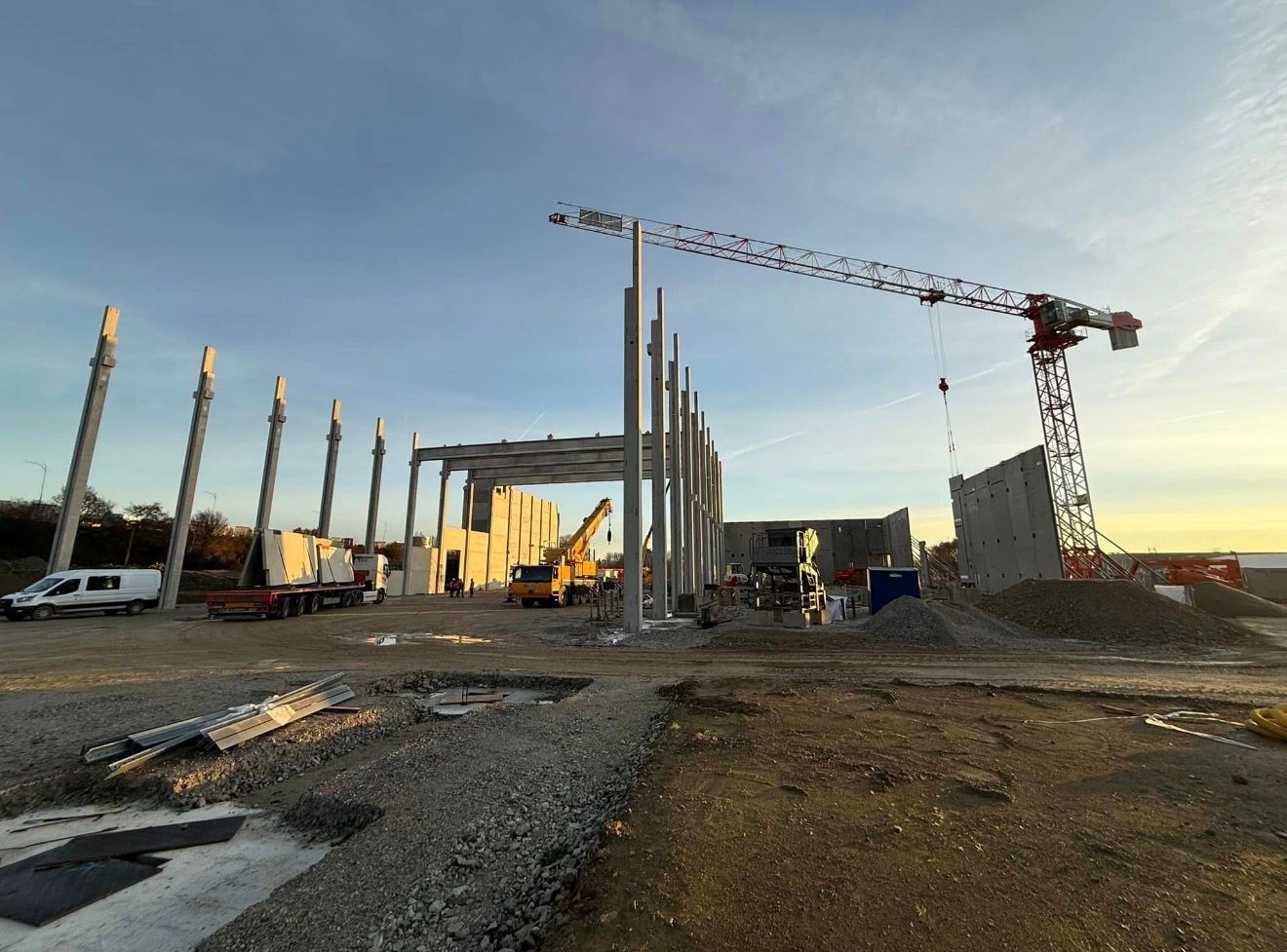 Construction de murs hauts