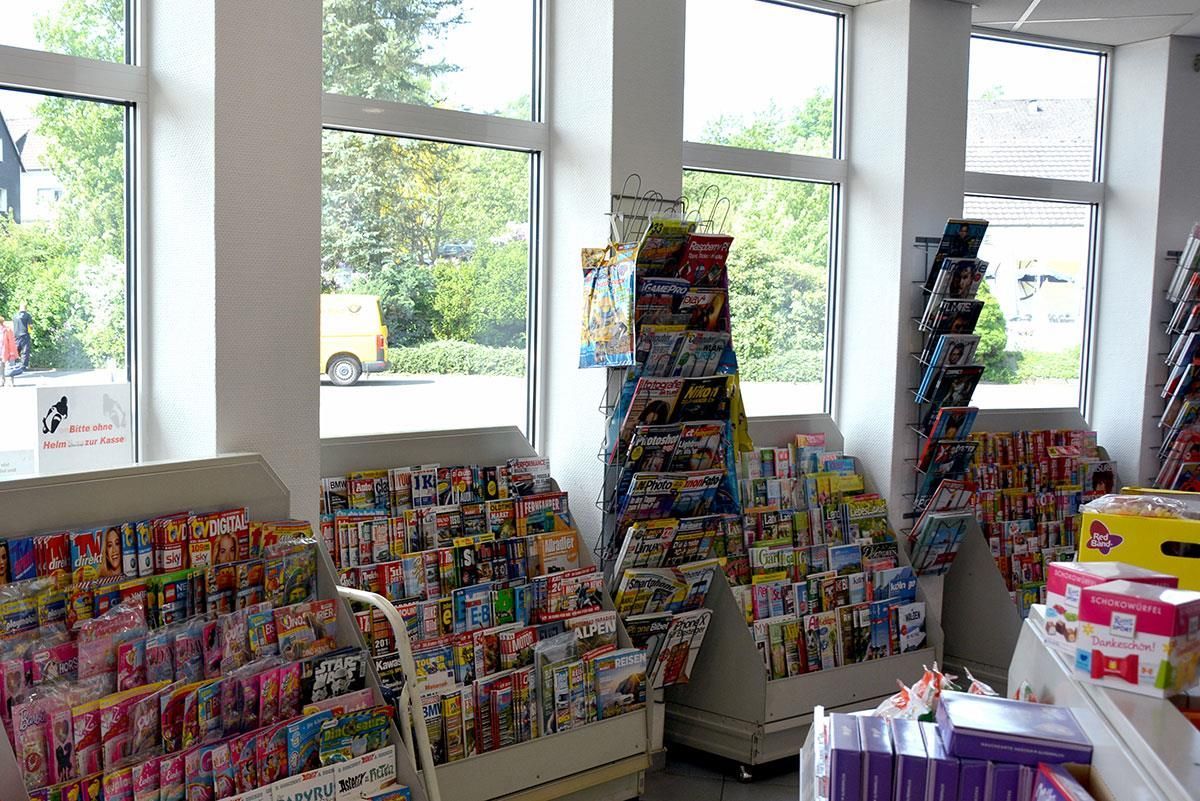 Ein Laden voller Zeitschriften und Spielsachen