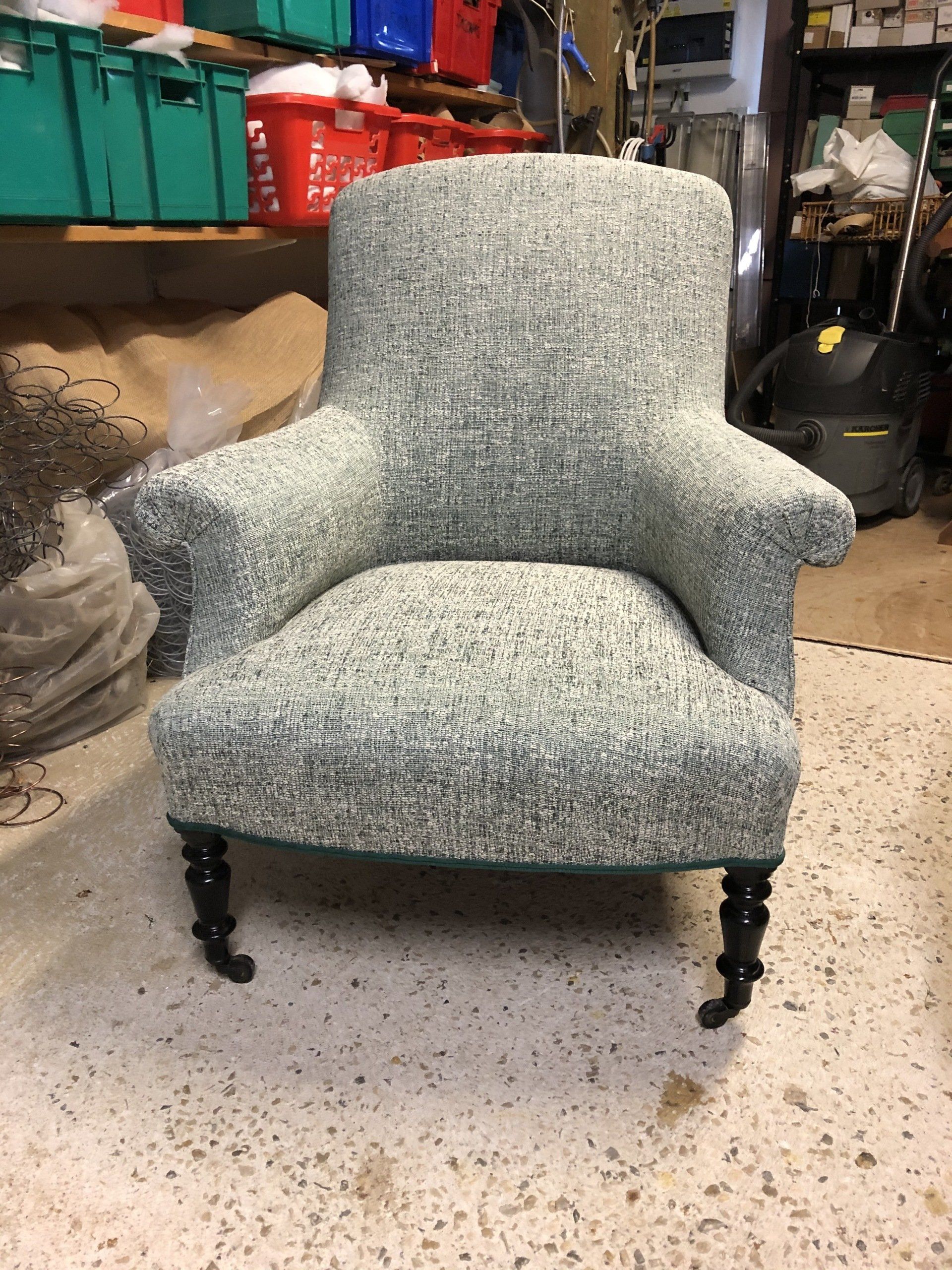 Fauteuil gris clair