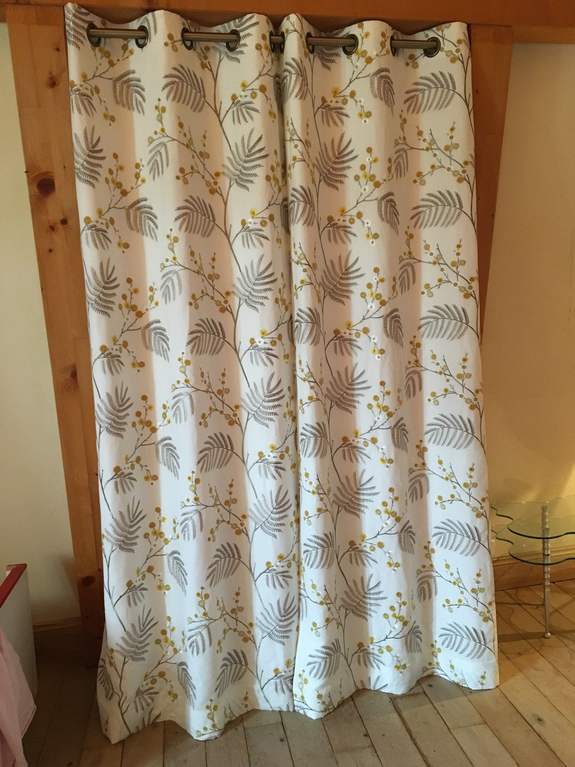 Rideau imprimé floral