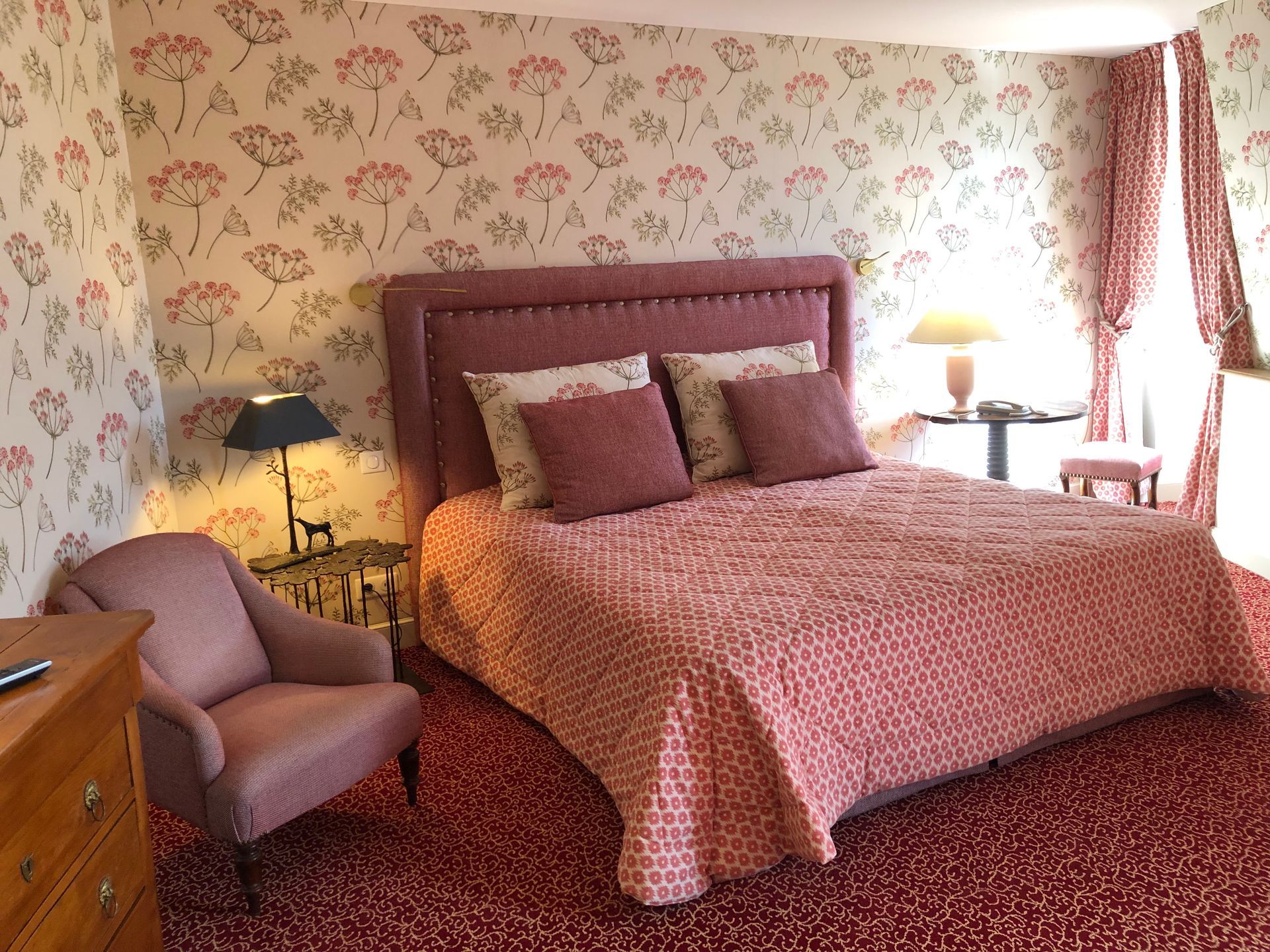 Chateau de la Treyne, lit et parrure de lit