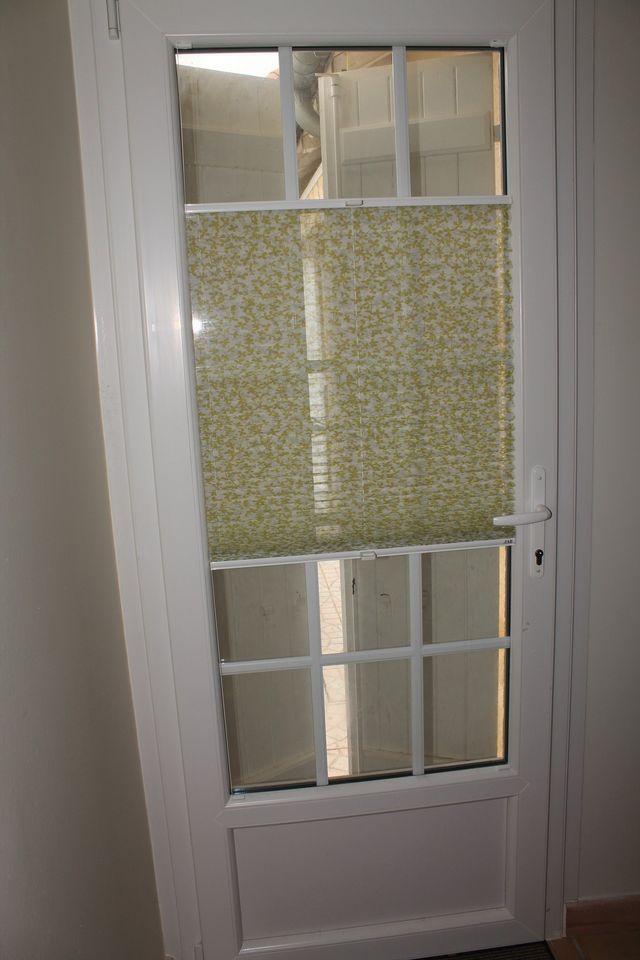 Store plissé jaune transparent