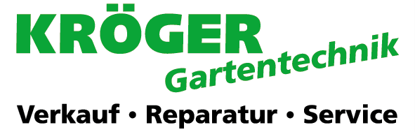 Ein grün-weißes Logo für Kroger Gartentechnik