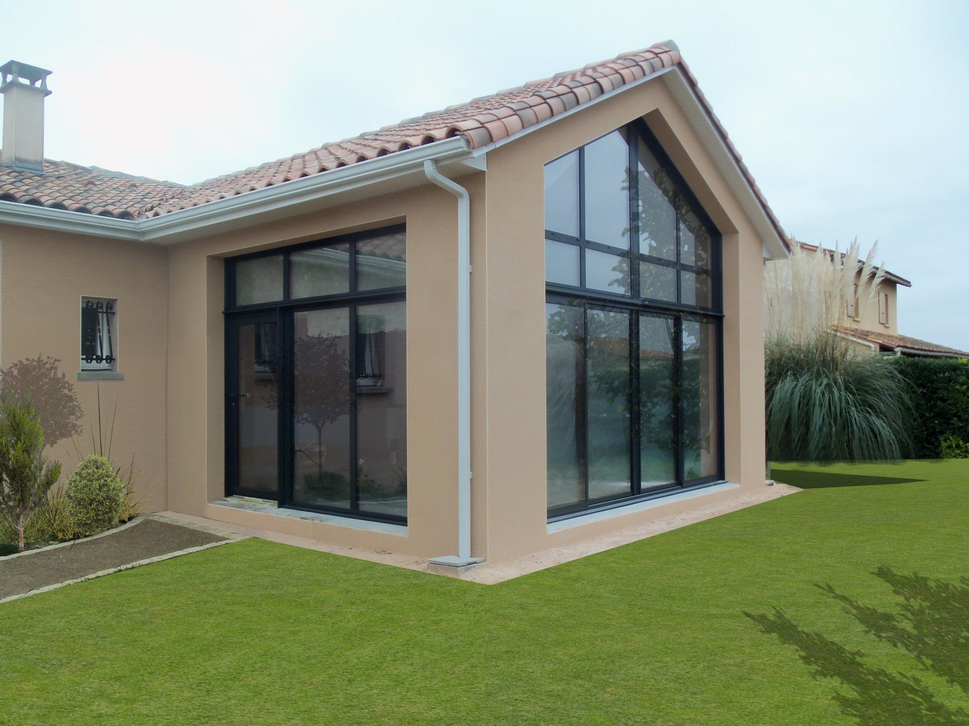 Construction d'un solarium