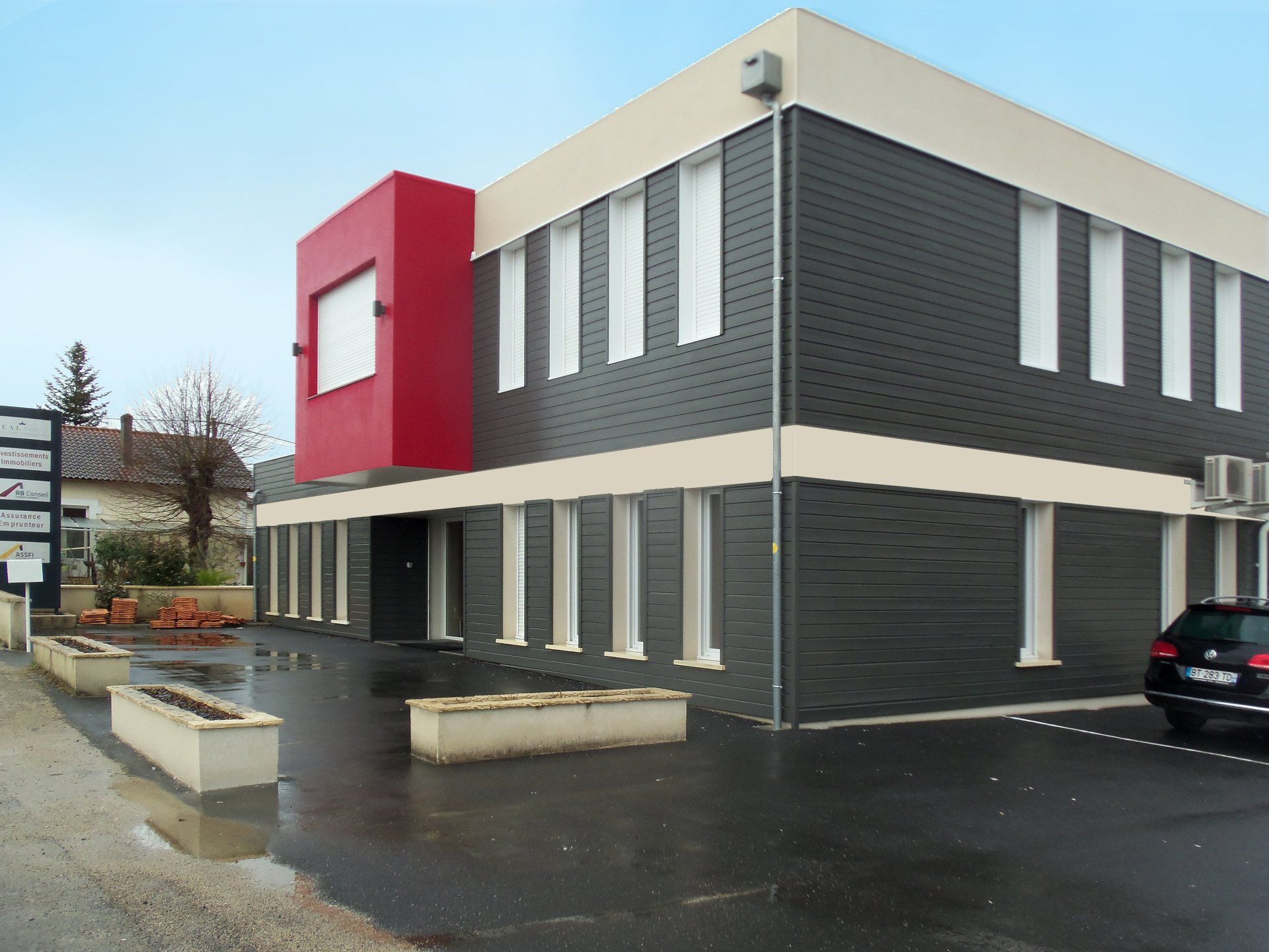 Local commercial après surrélévation