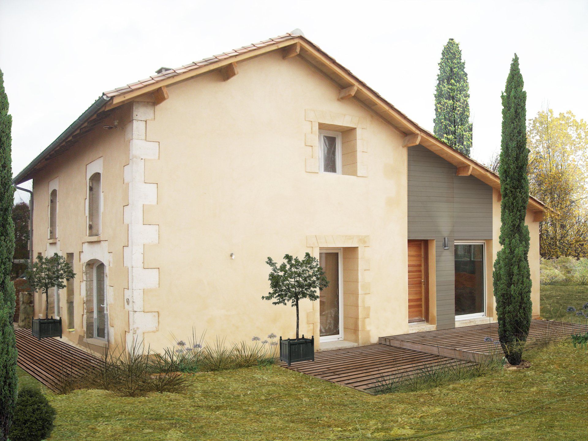 Rénovation et extention d'une grange