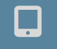Un icono de teléfono celular blanco sobre un fondo azul.