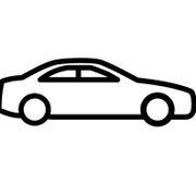 Silueta de un coche de perfil.