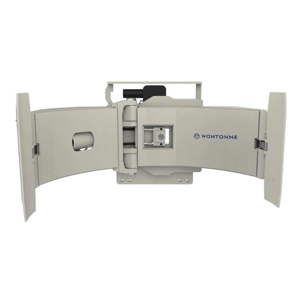 Eine Nahaufnahme einer Büroklammer auf einem weißen Hintergrund.